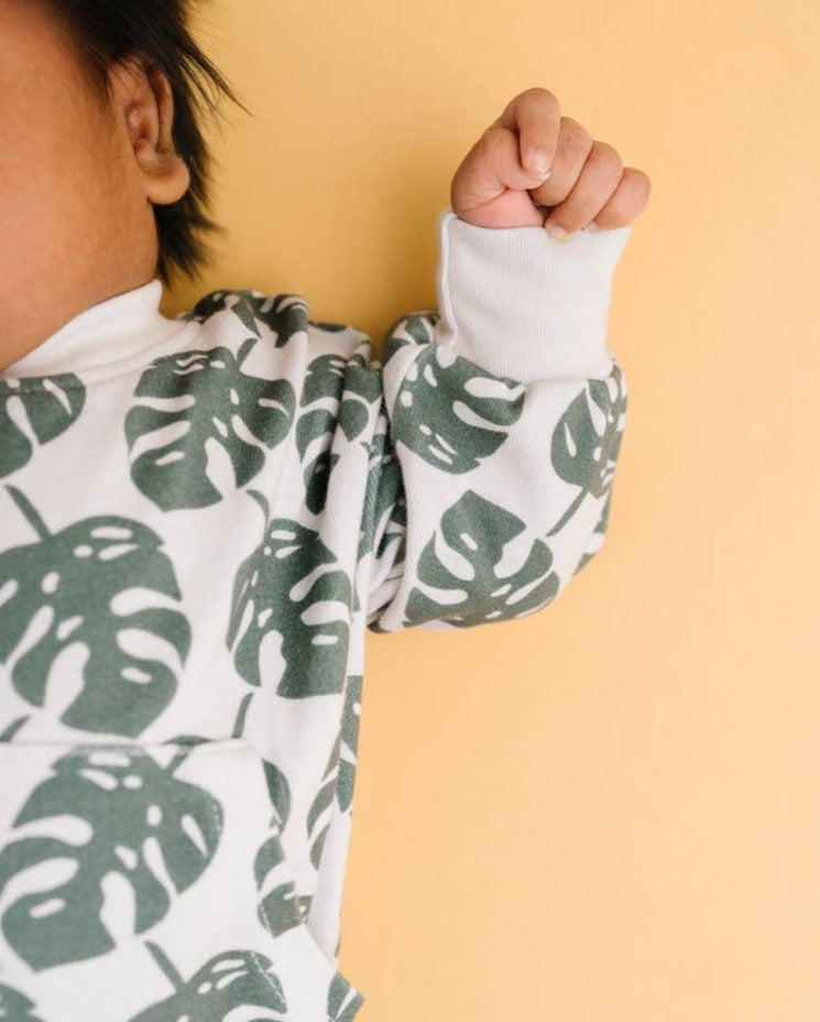 Monstera leaf sweatshirt