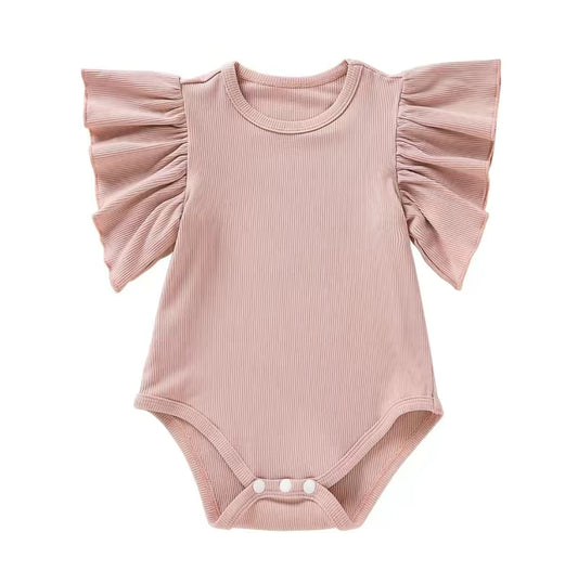 Butterfly sleeve onesie